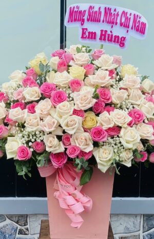 Giỏ hoa tặng sinh nhật đẹp