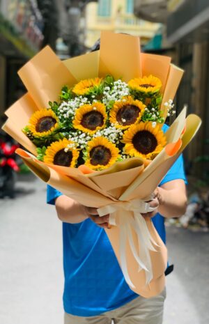 A334 - Bó hướng dương 9 bông