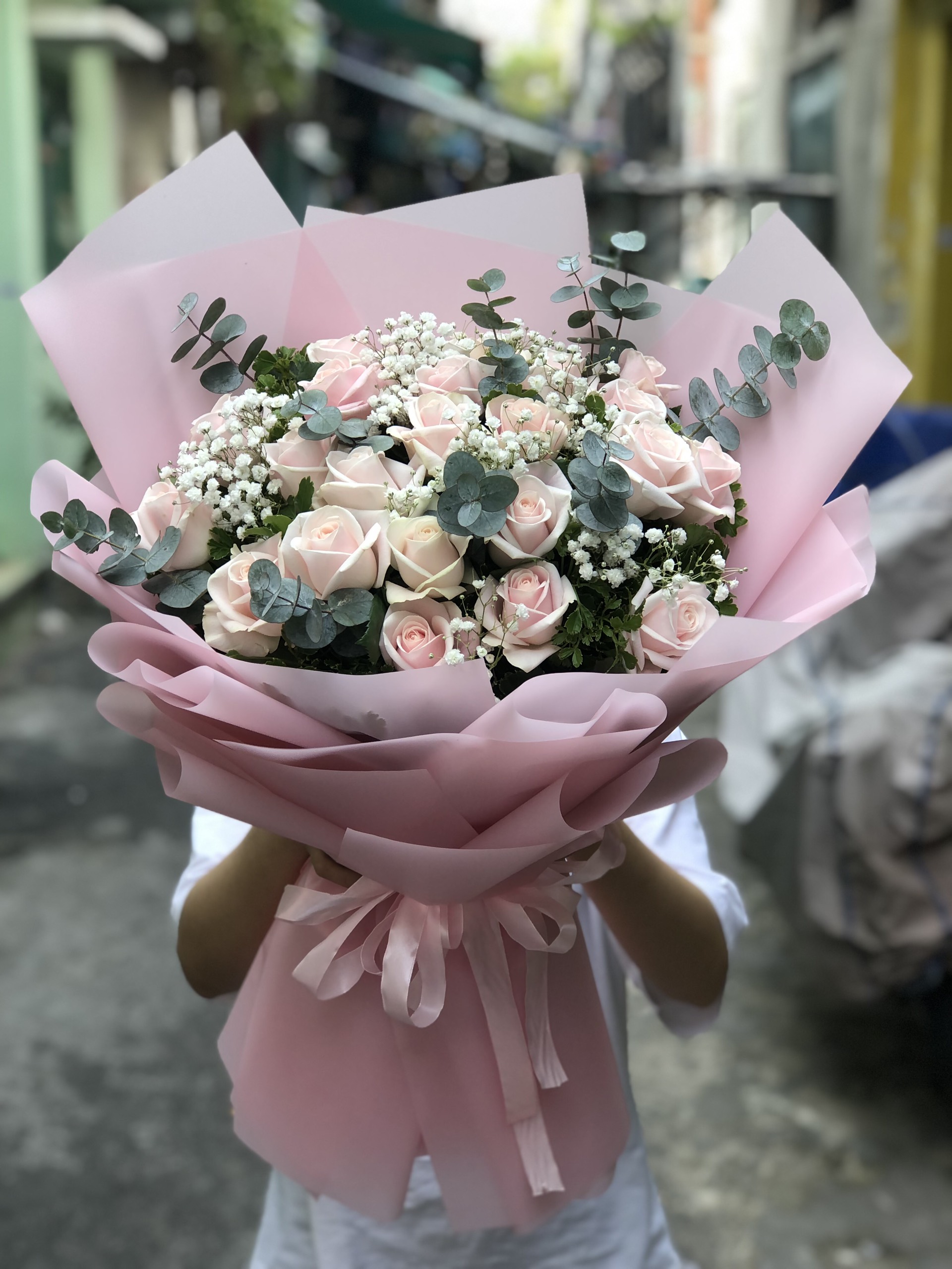 Bó hoa hồng Pastel Bó hoa hồng Pastel