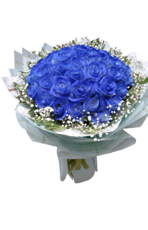 A277 – Bó hoa hồng xanh ( phun màu )